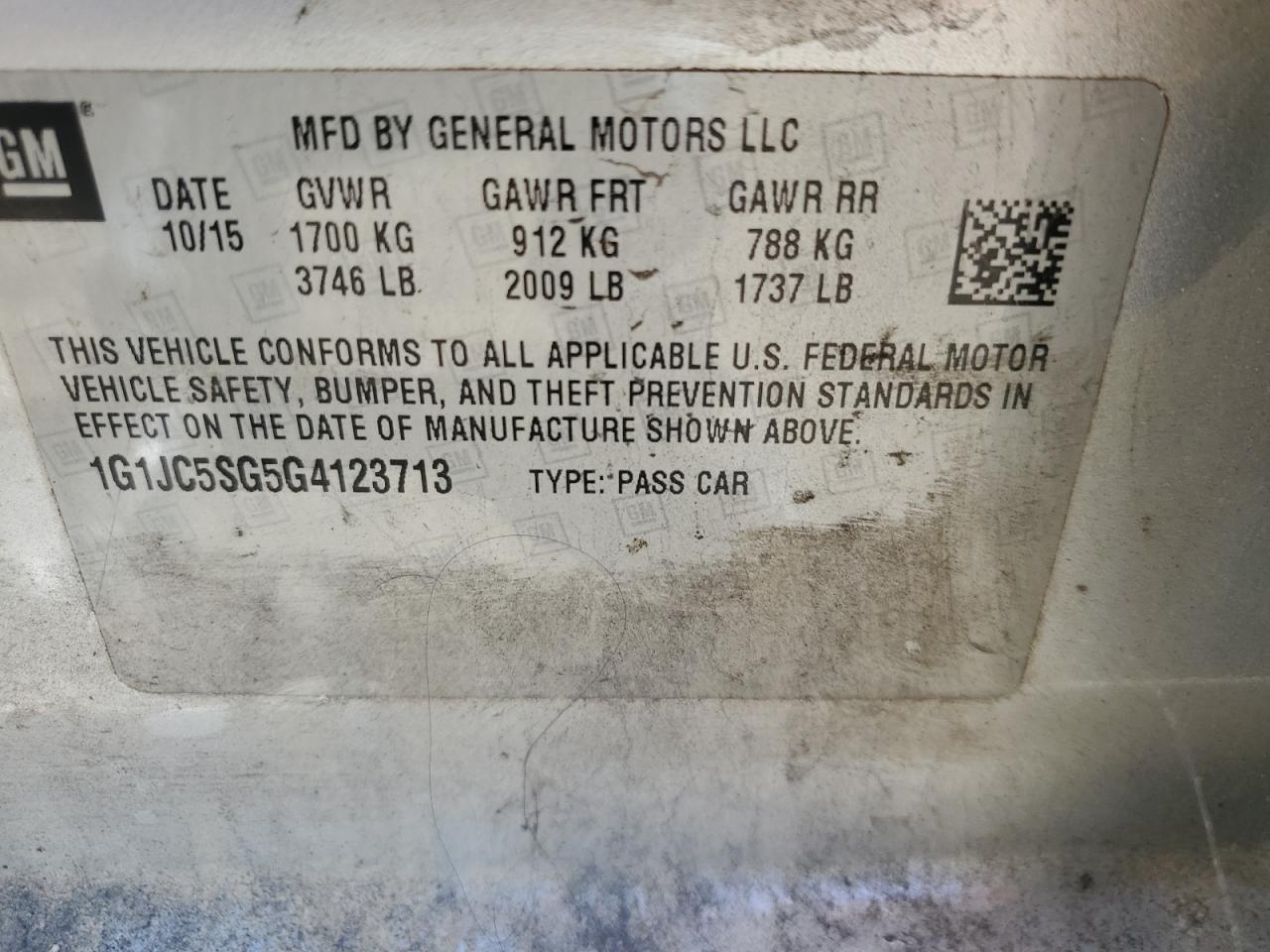 Chevrolet Sonic Lt Image 8