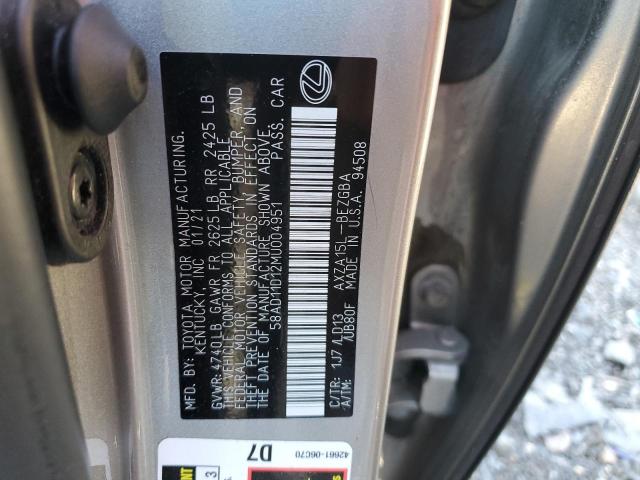 Lexus Es 250 Base Image 12