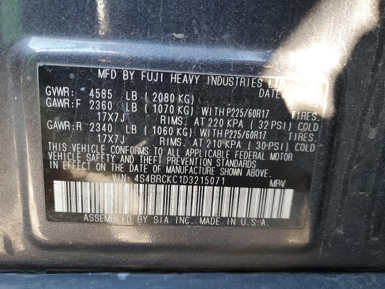 Subaru Outback 2.5i Limited Image 9