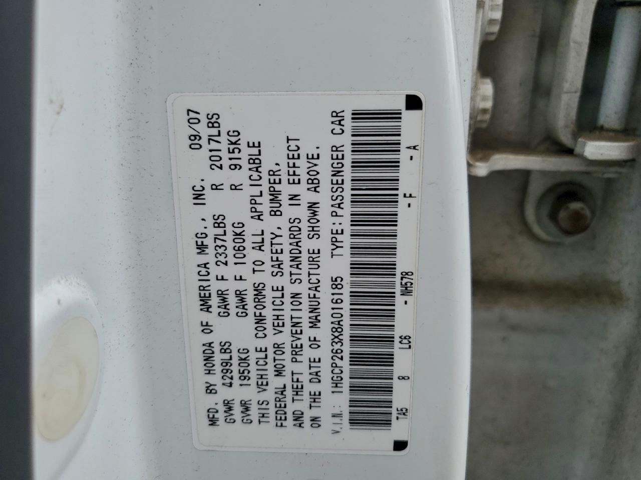 Honda Accord Lx Image 12