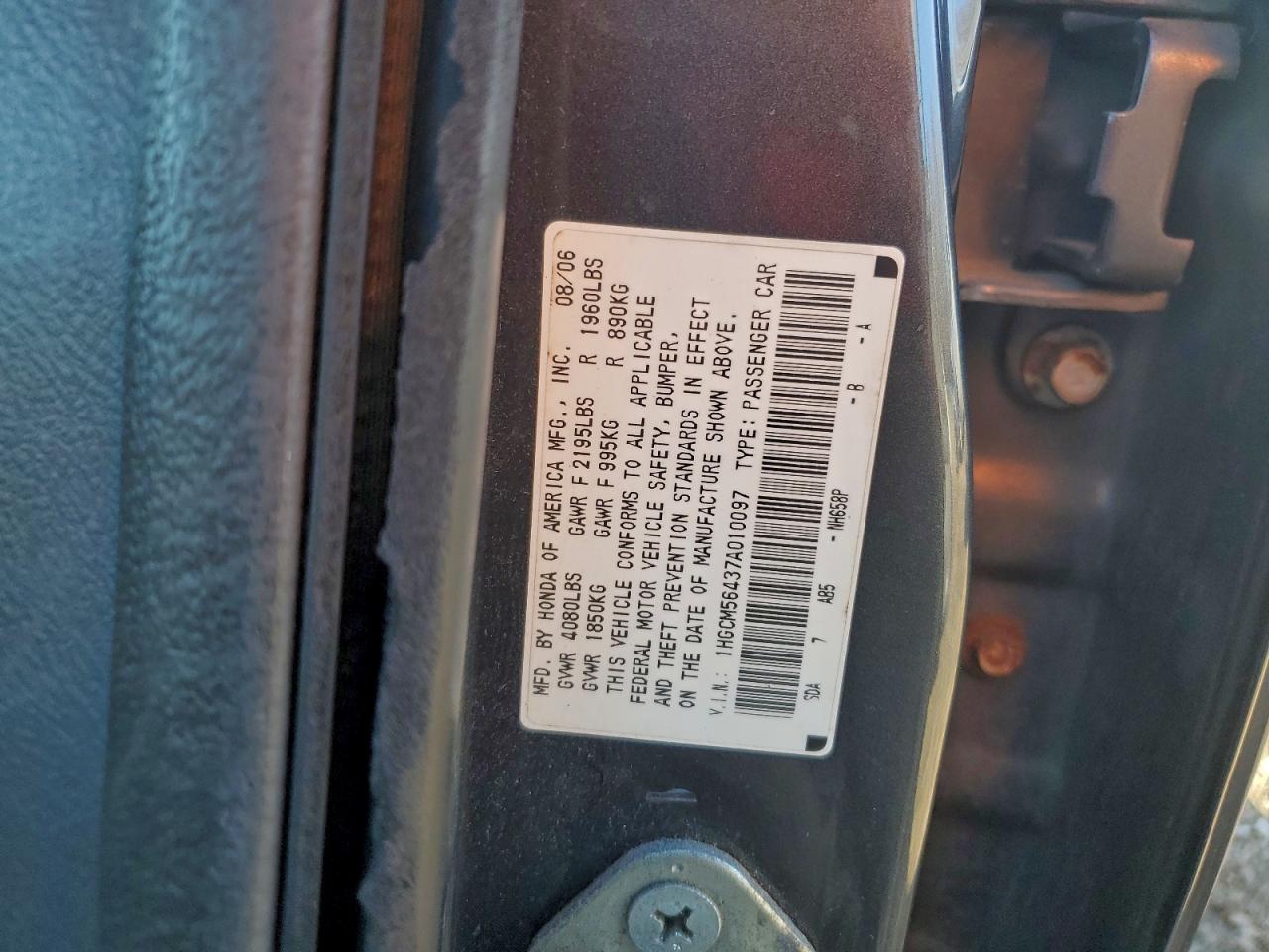 Honda Accord Lx Image 9