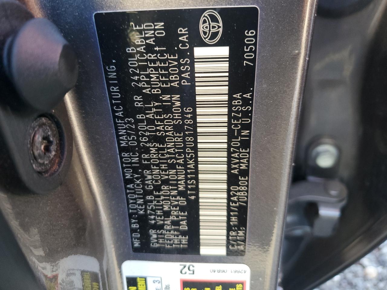 Toyota Camry Se Night Shade Image 9