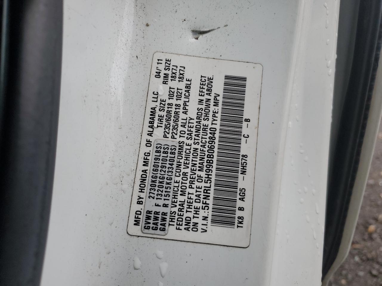 Honda Odyssey Touring Image 6