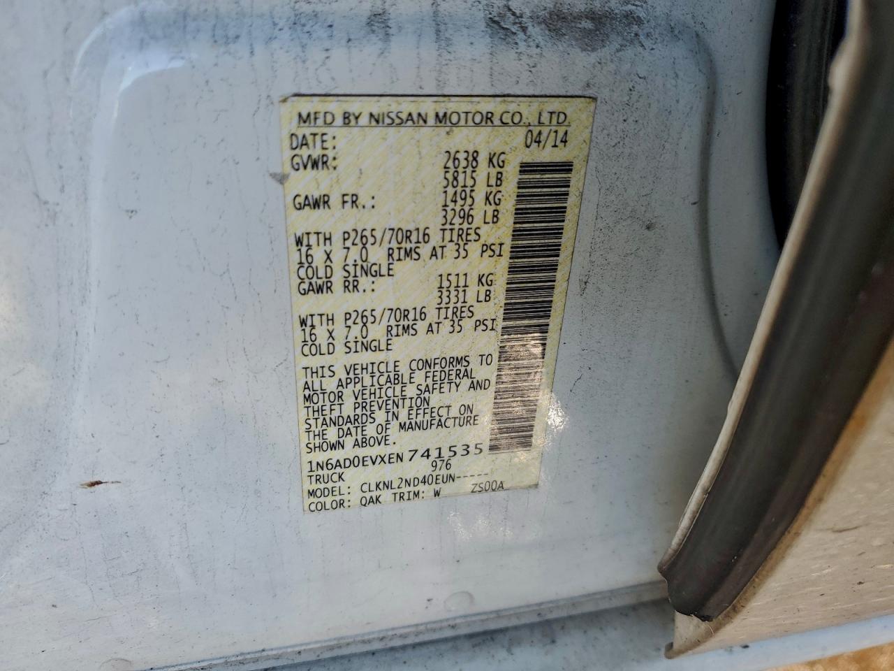 Nissan Frontier S Image 8