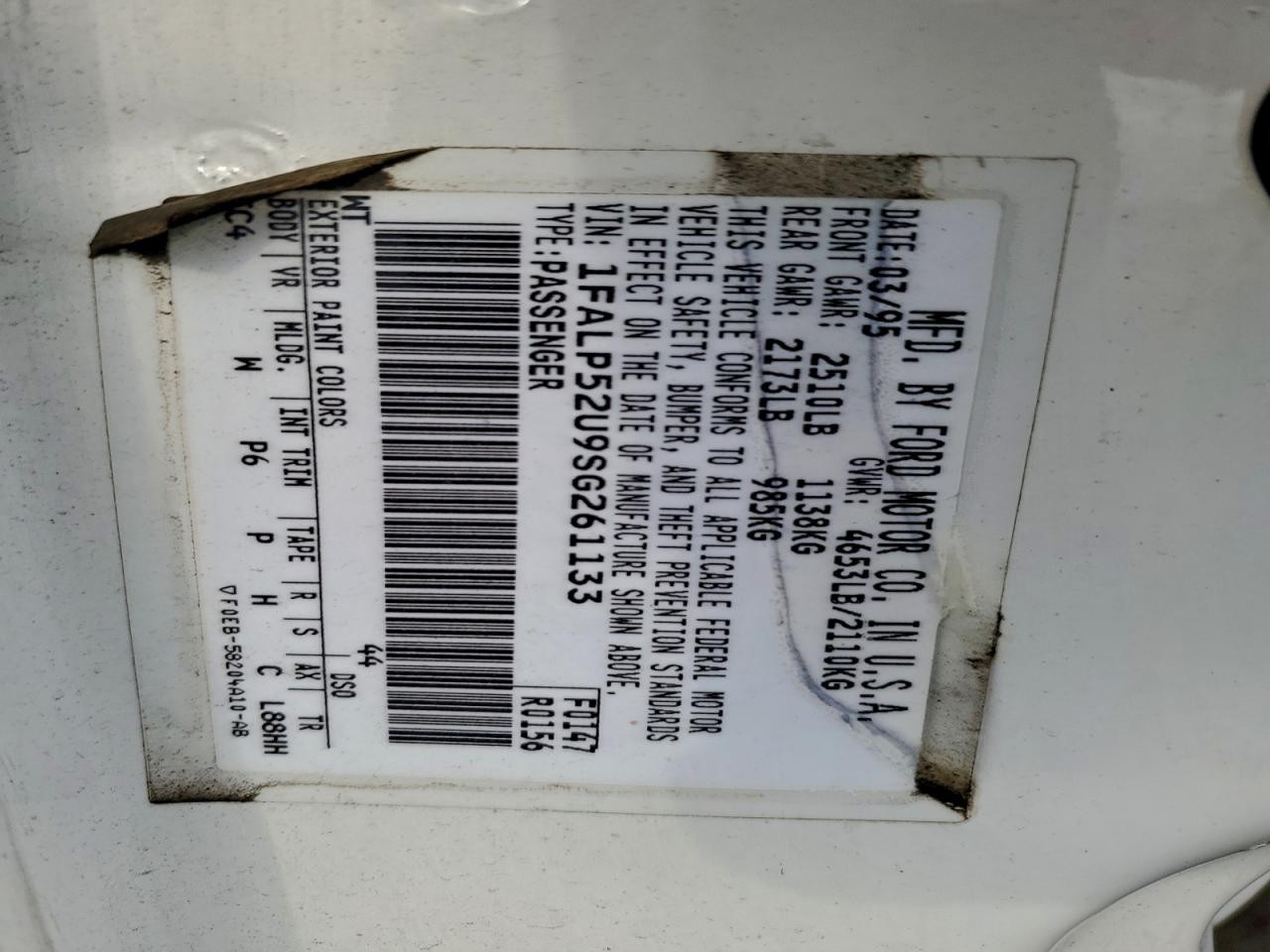 Ford Taurus Gl Image 11