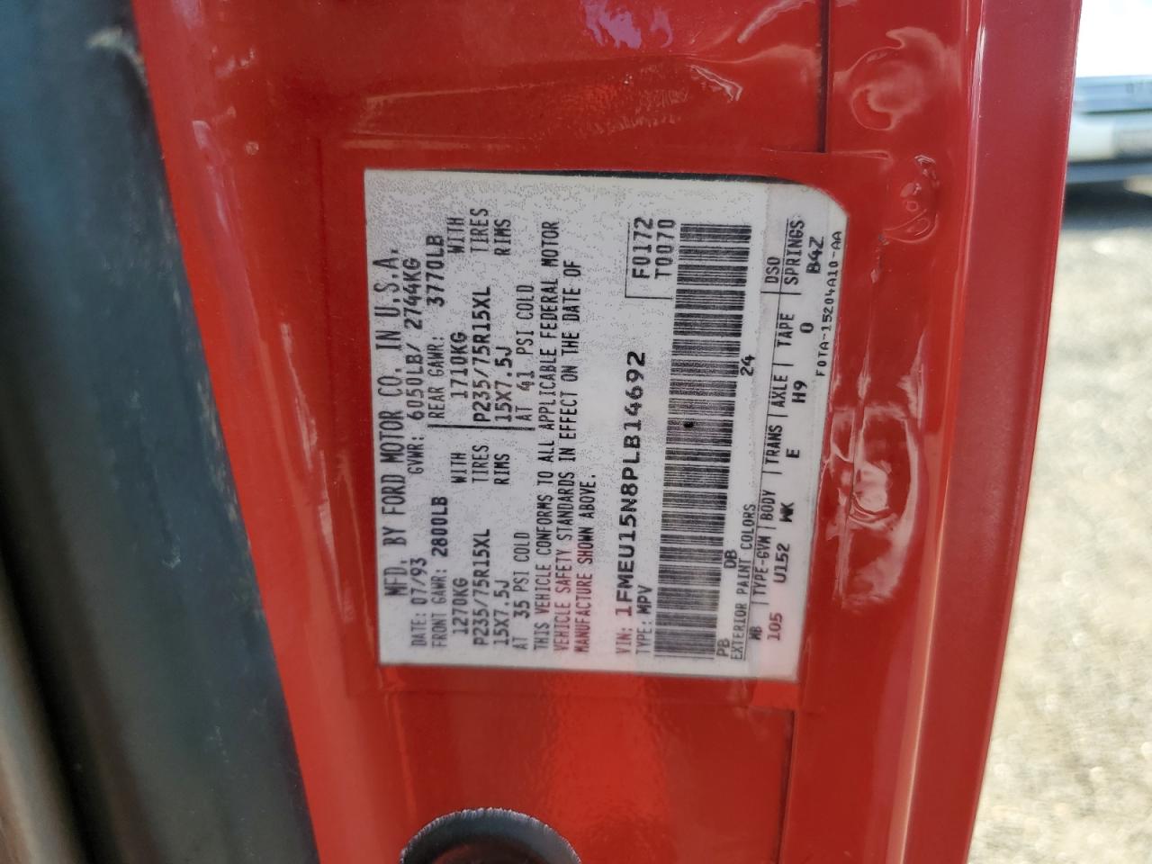 Ford Bronco U100 Image 11