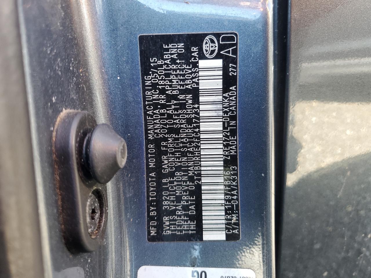 Toyota Corolla L Image 2