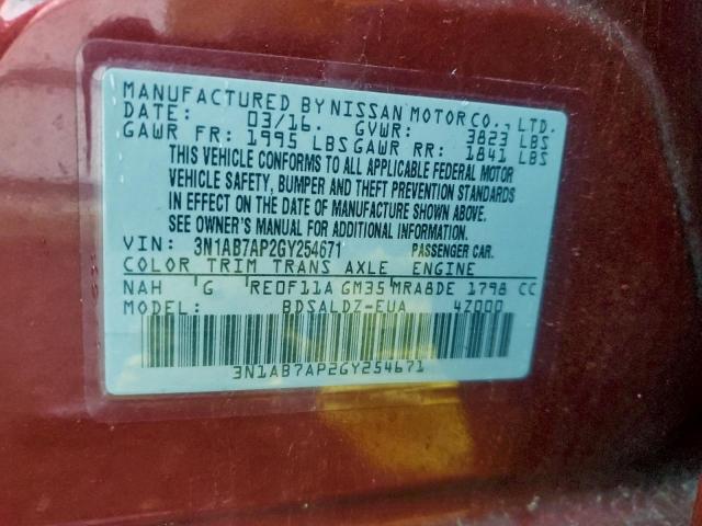 Nissan Sentra S Image 10