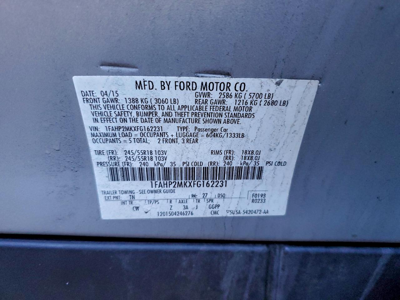 Ford Taurus Police Interceptor Image 5