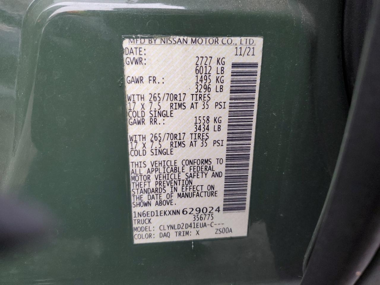 Nissan Frontier S Image 12