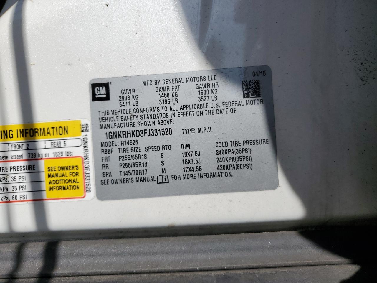 Chevrolet Traverse Lt Image 8