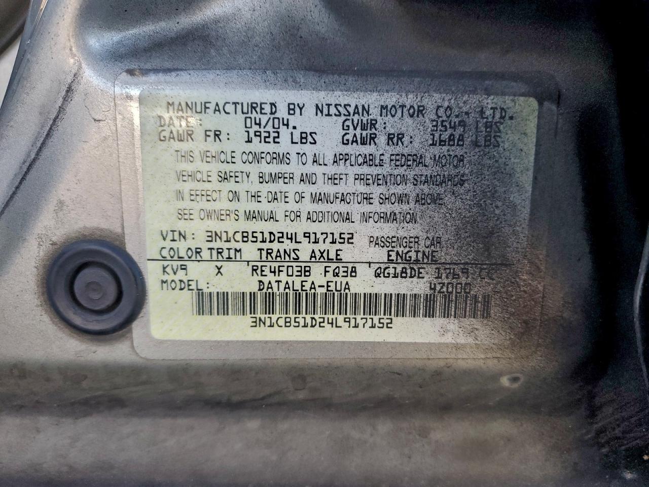 Nissan Sentra 1.8 Image 8