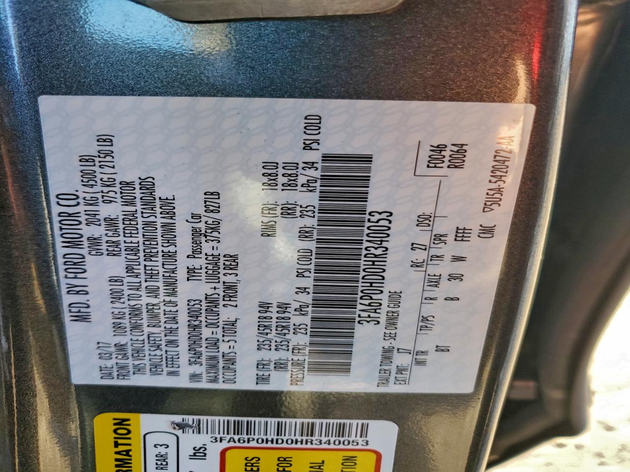 Ford Fusion Se Image 4