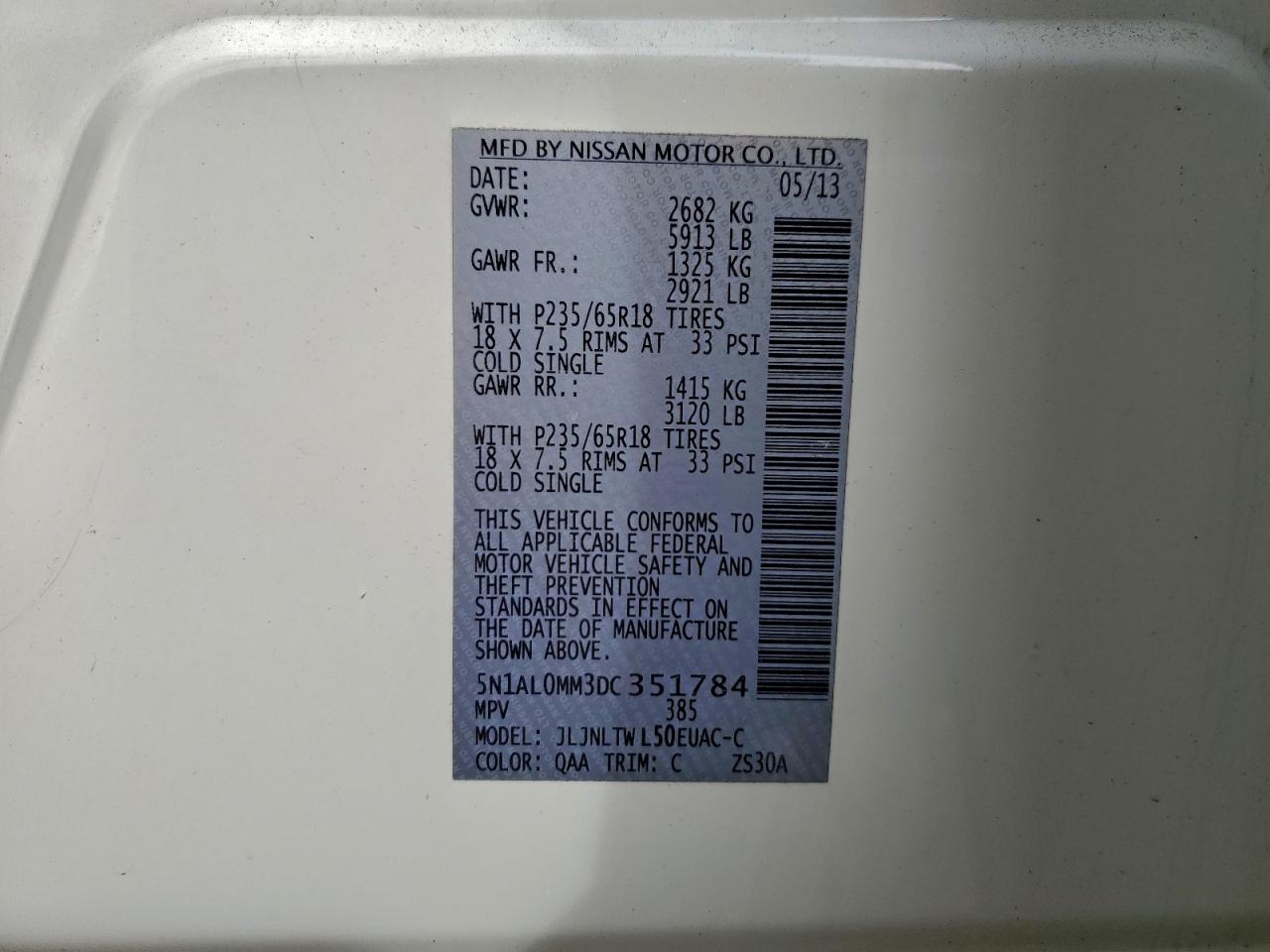 INFINITI JX35 Image 12