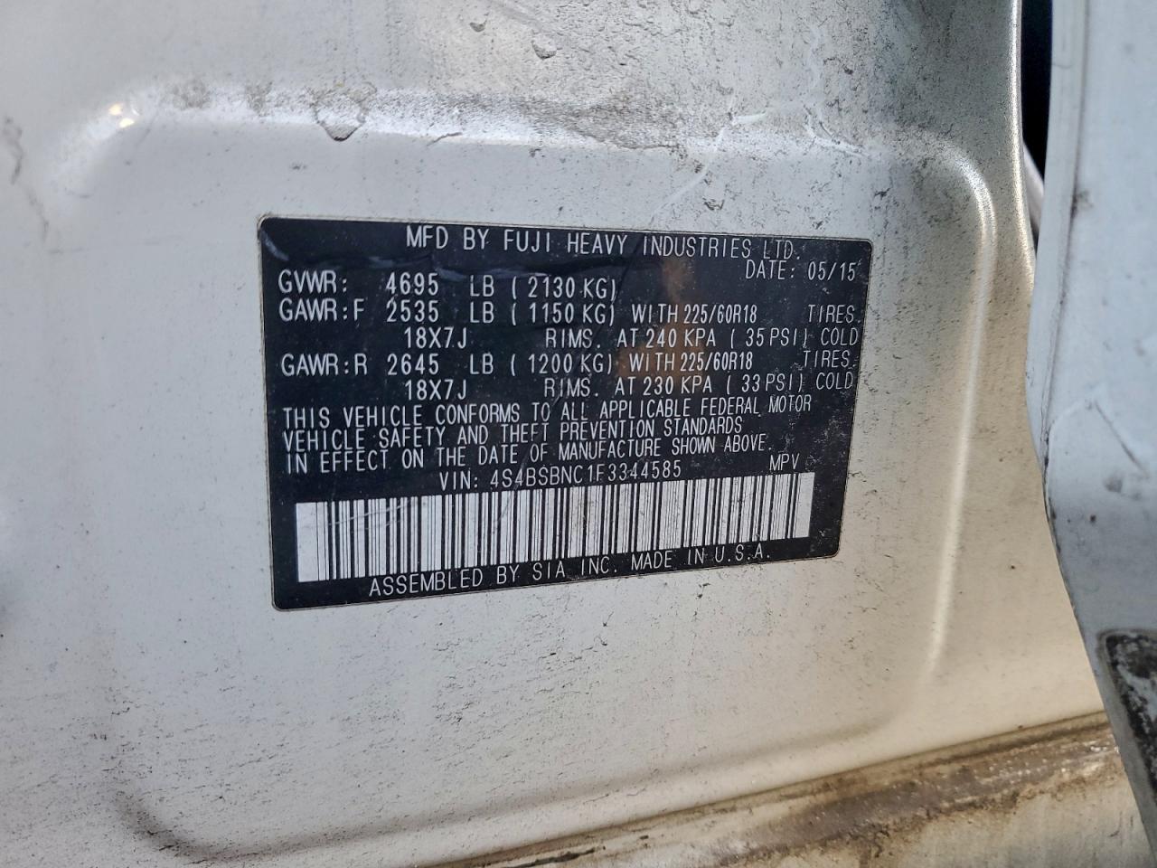 Subaru Outback 2.5i Limited Image 13