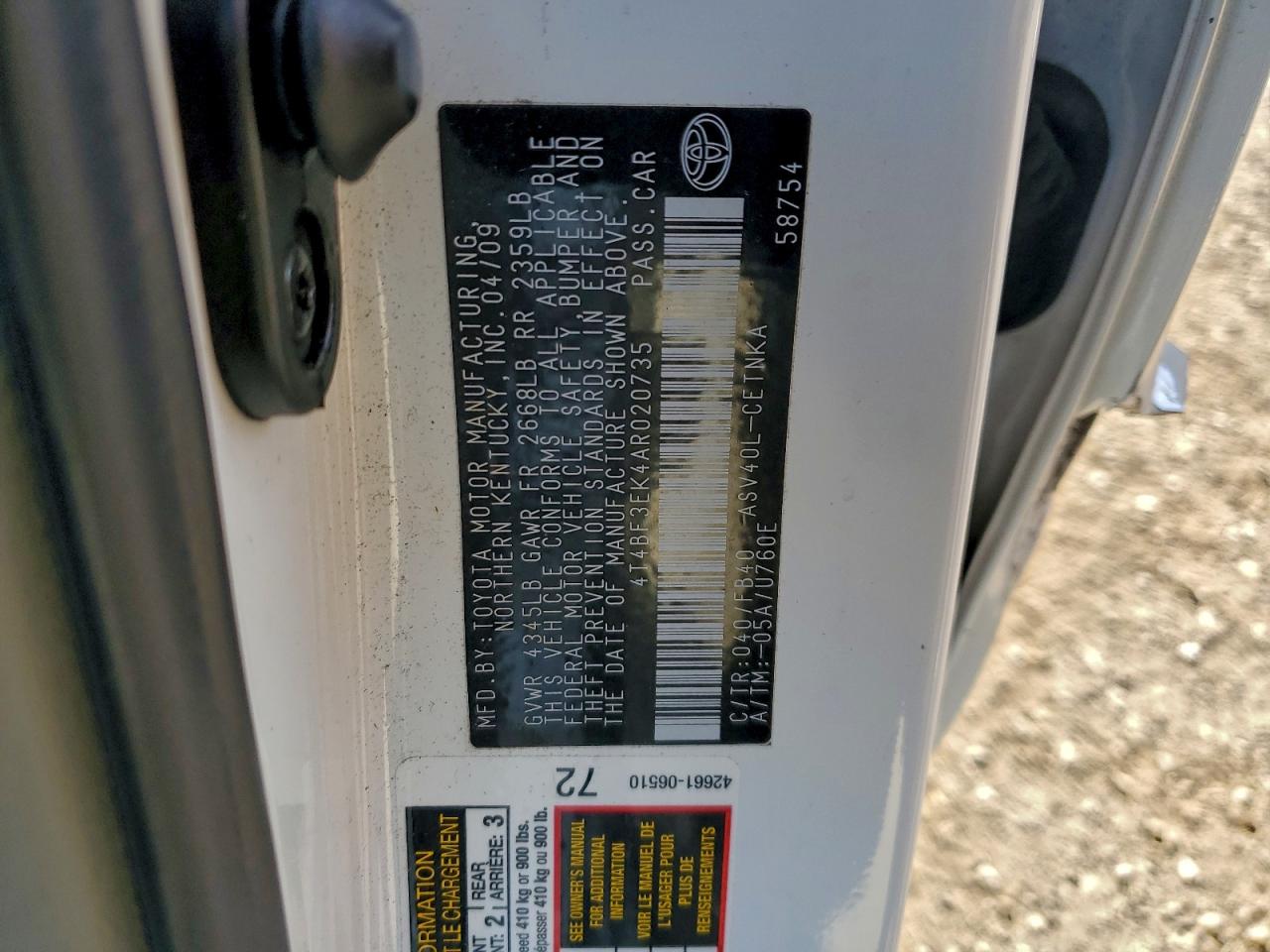 Toyota Camry Base Image 6