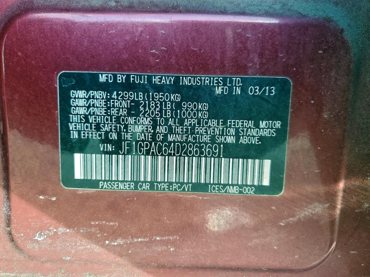 Subaru Impreza Premium Image 8