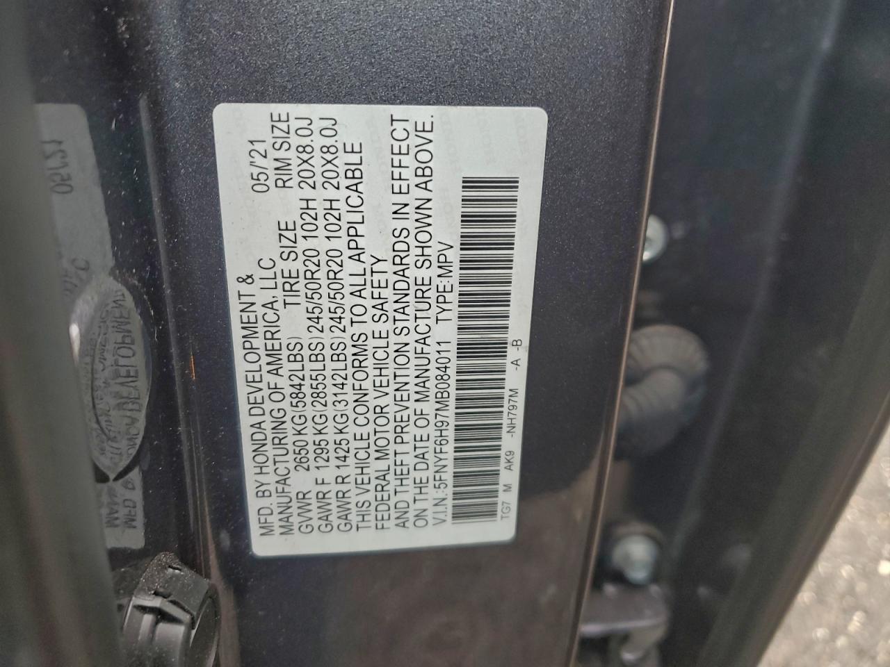 Honda Pilot Touring Image 13