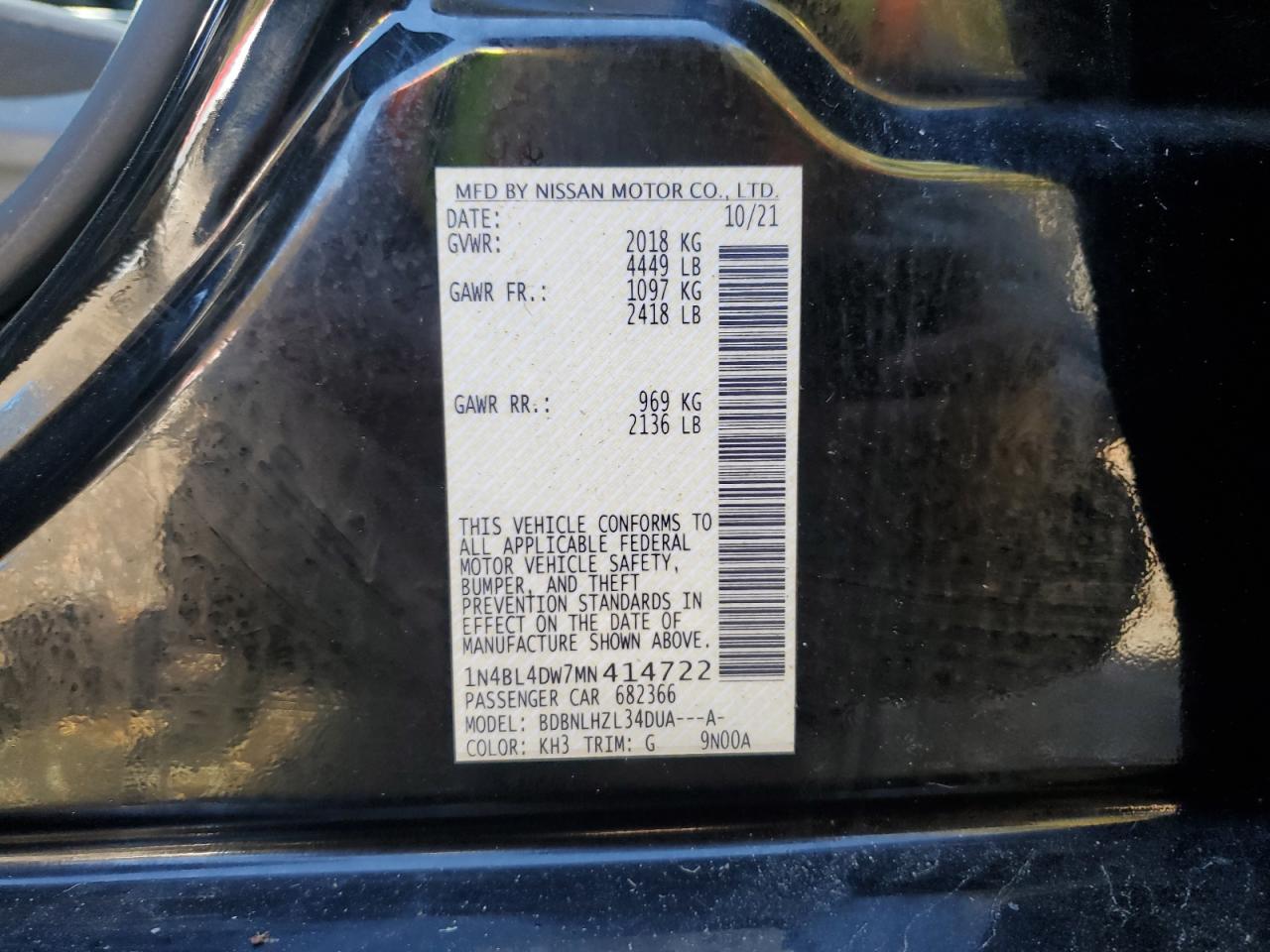 Nissan Altima Sv Image 2