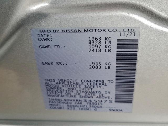 Nissan Altima Sv Image 8