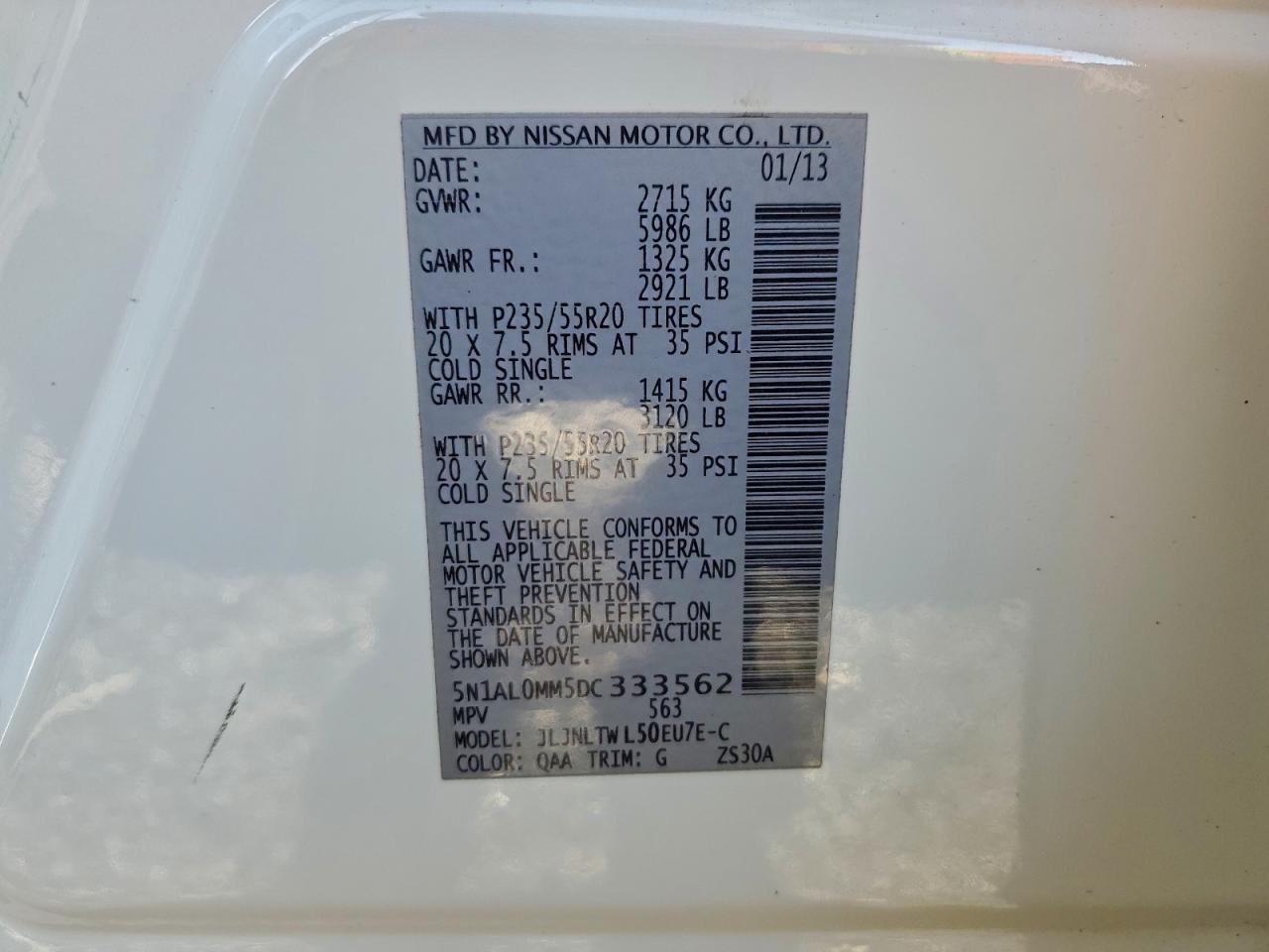 INFINITI JX35 Image 4