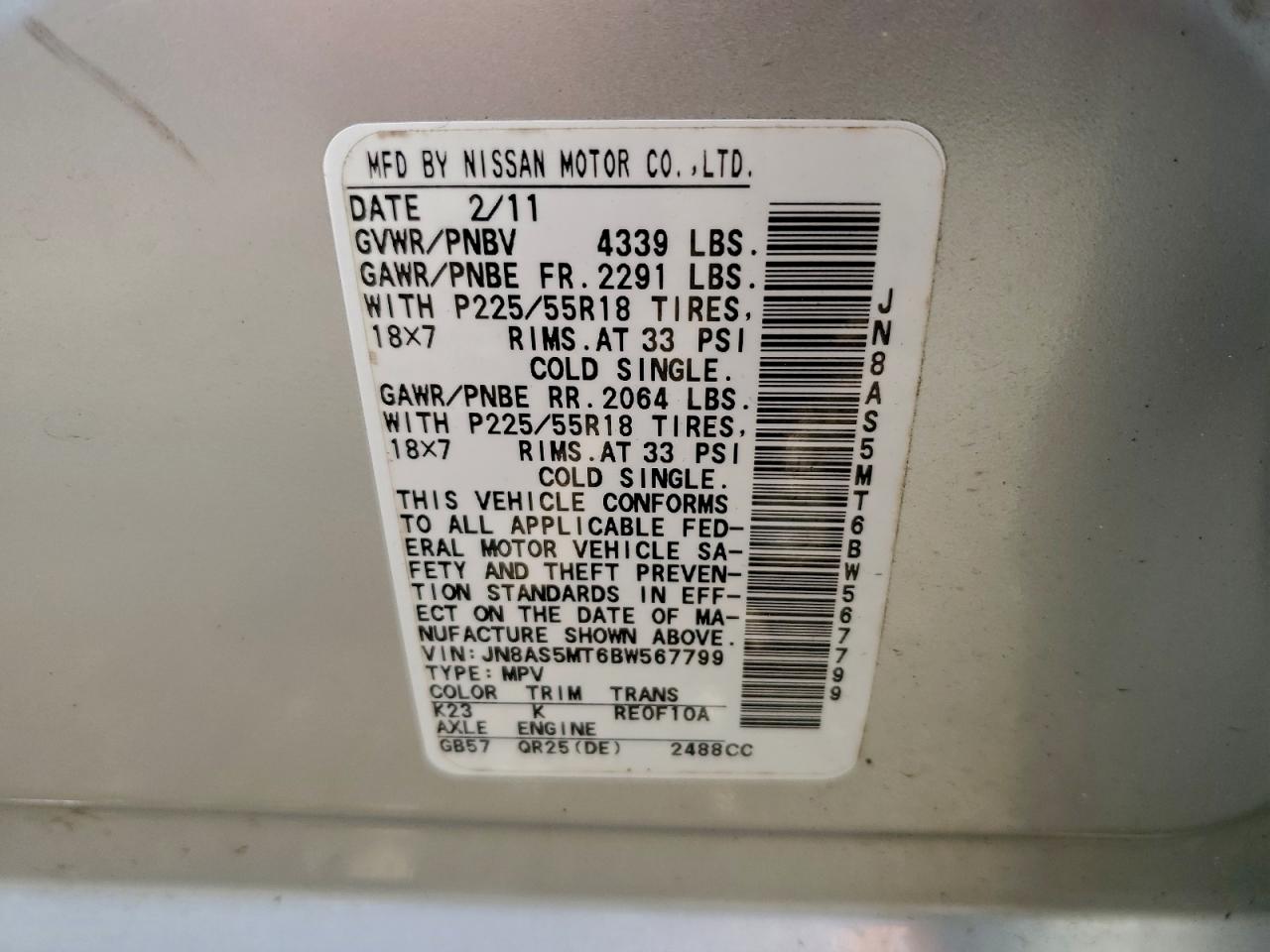 Nissan Rogue S Image 9